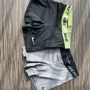 Nike pro dry fit shorts (pair!)